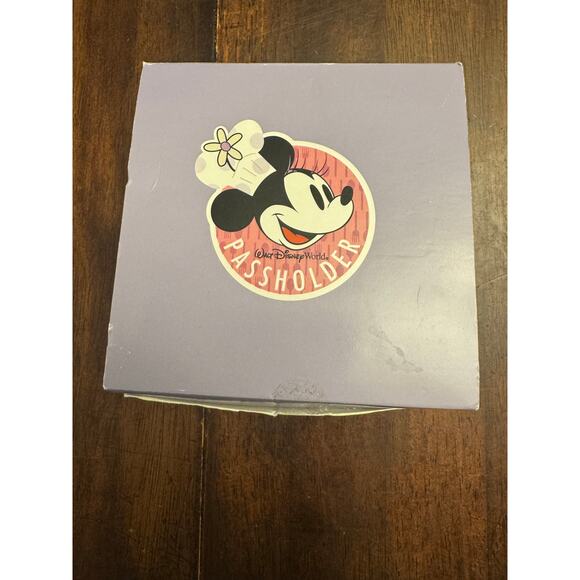 Disney Pass holders wooden coasters Minnie Mouse NIB - Picture 1 of 6